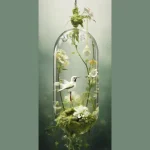 Elongated Verdant Stem