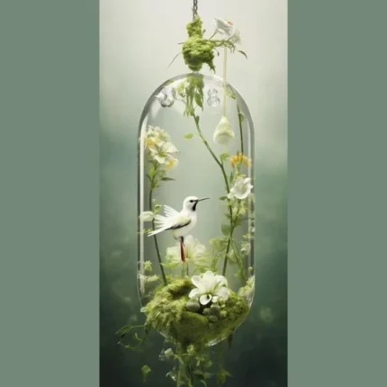 Elongated Verdant Stem