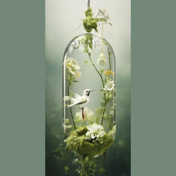 Elongated Verdant Stem