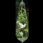 Slender Botanical Column