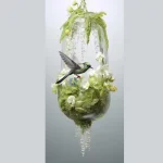 Liquid Green Flow Vase