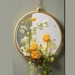 Oval Amber Petal Display